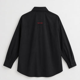 THE METAL BUTTON SHIRT — KANAGU · BLACK