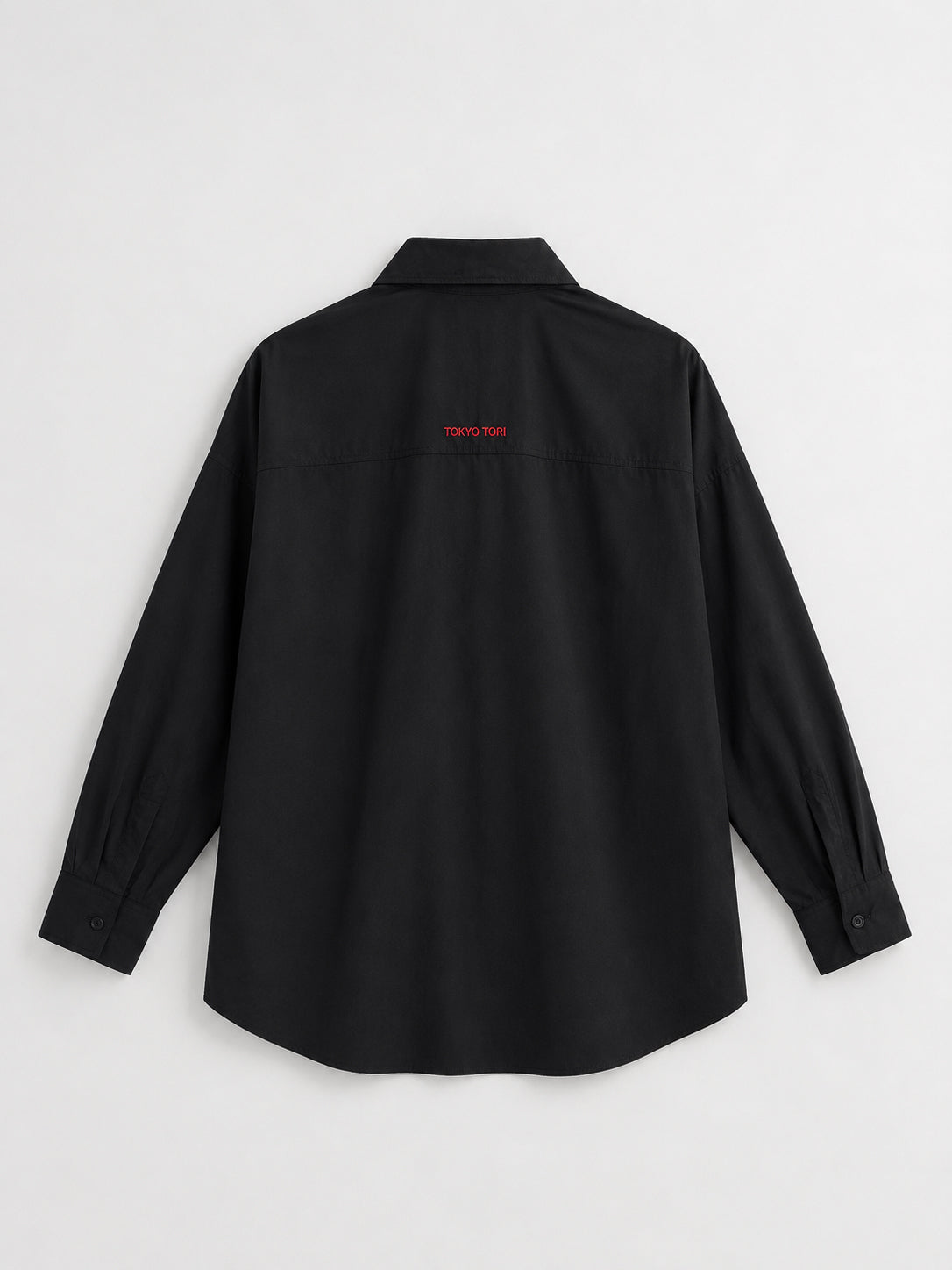 THE METAL BUTTON SHIRT — KANAGU · BLACK