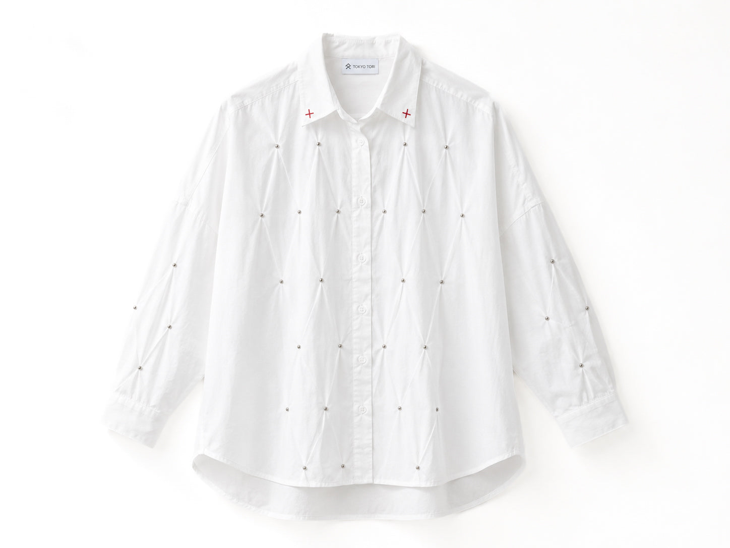THE BEAD SHIRT — TAMA · WHITE
