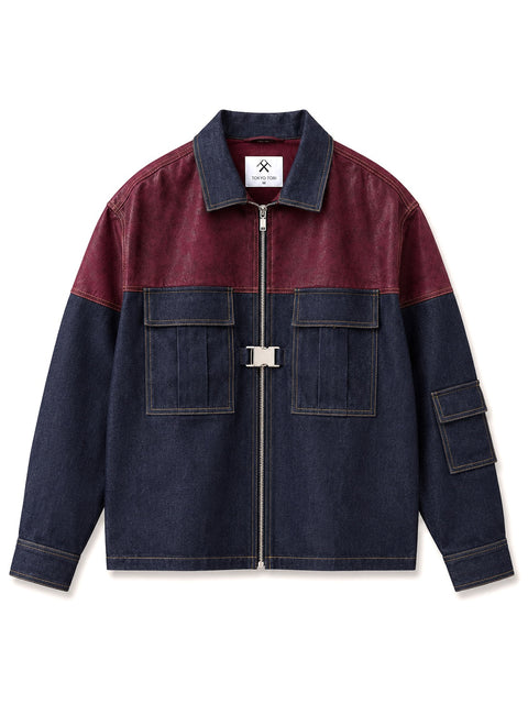 TWO TONED DENIM JACKET