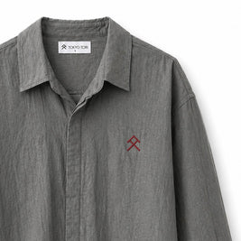 THE POPOVER SHIRT — SHIRO · Grey