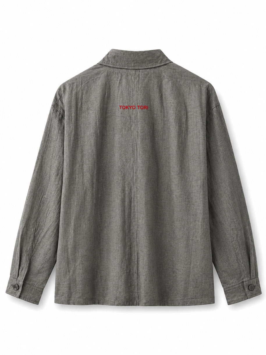 THE POPOVER SHIRT — SHIRO · Grey
