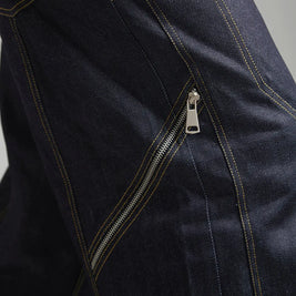CONTRAST STITCH BAGGY JEANS - INDIGO BLUE Tokyo Tori Baggy Denim