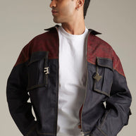TWO TONED DENIM JACKET