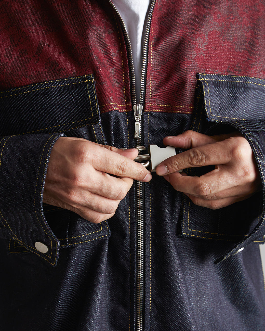 TWO TONED DENIM JACKET