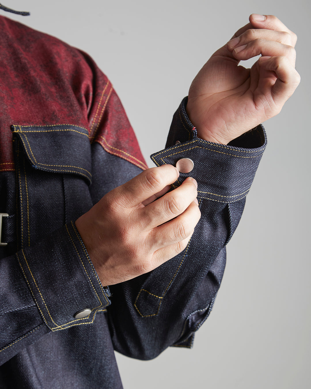 TWO TONED DENIM JACKET