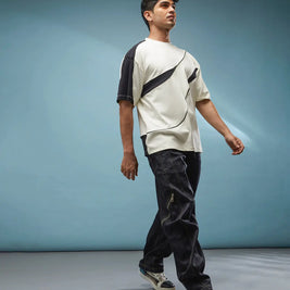 THE FIRST WAVE OVERSIZED TEE - OFF WHITE Tokyo Tori oversized high GSM T-shirt