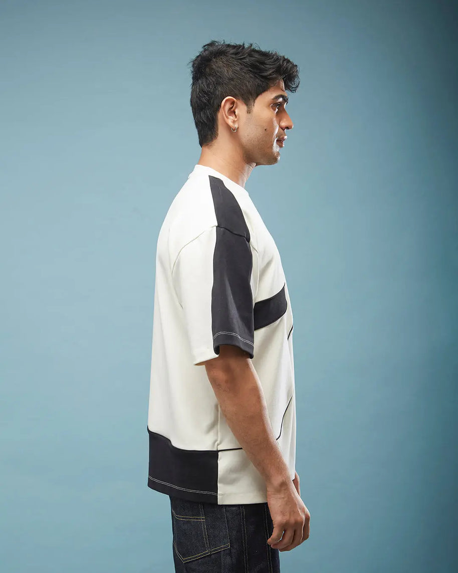 THE FIRST WAVE OVERSIZED TEE - OFF WHITE Tokyo Tori oversized high GSM T-shirt