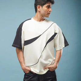 THE FIRST WAVE OVERSIZED TEE - OFF WHITE Tokyo Tori oversized high GSM T-shirt