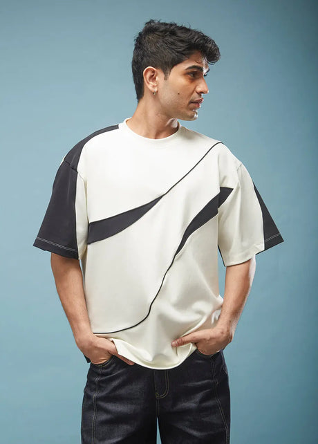 THE FIRST WAVE OVERSIZED TEE - OFF WHITE Tokyo Tori oversized high GSM T-shirt