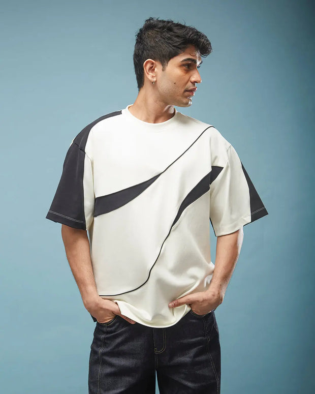 THE FIRST WAVE OVERSIZED TEE - OFF WHITE Tokyo Tori oversized high GSM T-shirt