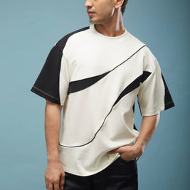 THE FIRST WAVE OVERSIZED TEE - OFF WHITE Tokyo Tori oversized high GSM T-shirt