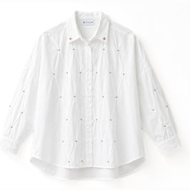 THE BEAD SHIRT - TAMA WHITE