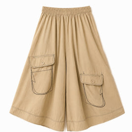 JAPANESE CO-ORD SET CULOTTES BROWN