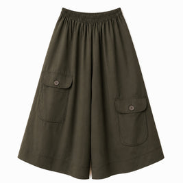 JAPANESE CO-ORD SET CULOTTES GREEN