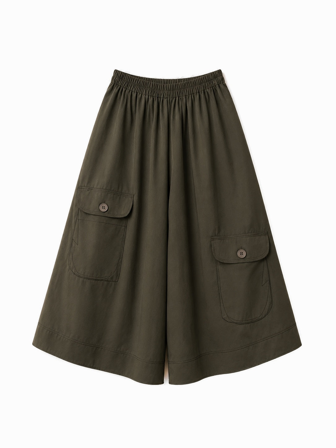 JAPANESE CO-ORD SET CULOTTES GREEN