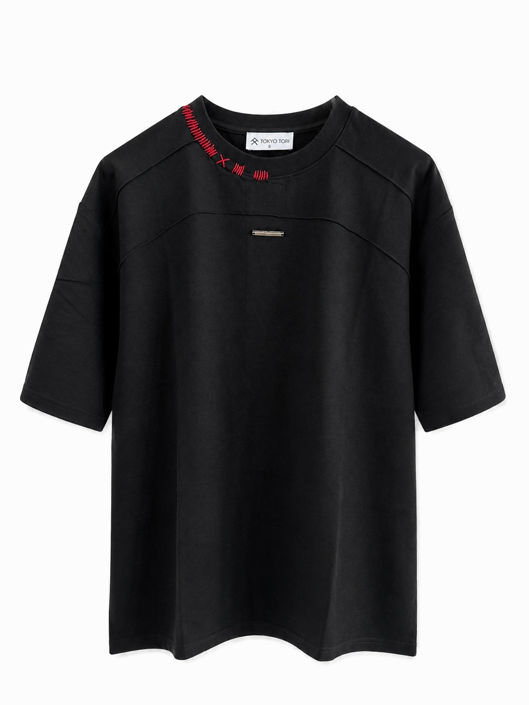 THE SASHIKO STITCH TEE  — NUI BLACK