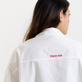 THE METAL BUTTON SHIRT - KANAGU WHITE