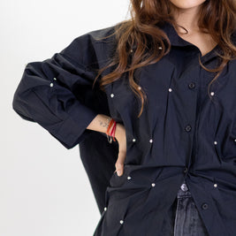 THE BEAD SHIRT - TAMA BLACK