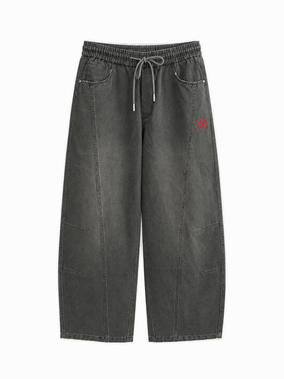 THE WASHED PANT - KEMURI SMOKE OLIVE